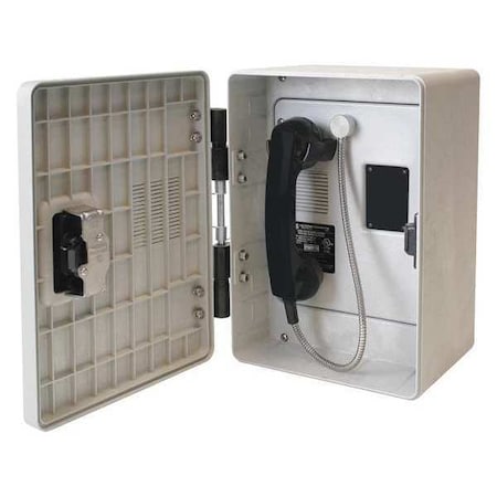 Hubbell Gai-Tronics Autodial Telephone, Analog, Gray 257-001ACSK