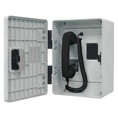Hubbell Gai-Tronics Autodial Telephone, Analog, Gray 257-001H1