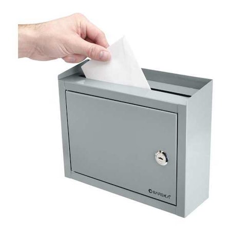 Barska Lock Box, Wall Mount, Single Key, Gray CB12710 | Zoro