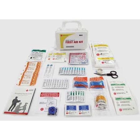 Zoro Select First Aid Kit and Housing, Plastic 71 Components, 25 People Served 9999-2151