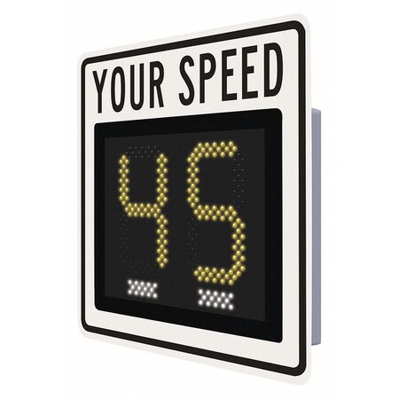 Tapco LED Radar Speed Display Sign, 28" Sign W 129858