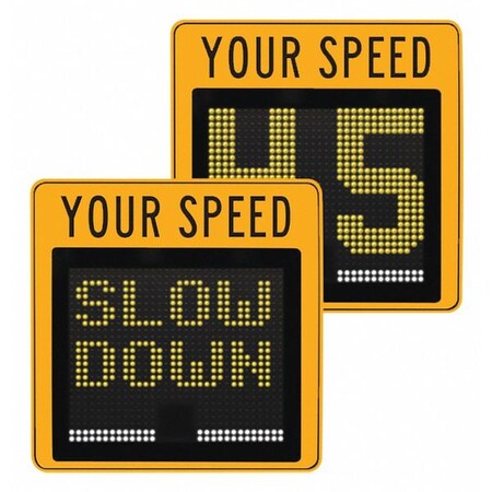 Tapco LED Radar Speed Display Sign, 28" Sign W 129894