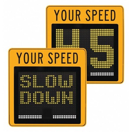 Tapco LED Radar Speed Display Sign, 28" Sign W 129893