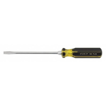 Stanley General Purpose Keystone Slotted Screwdriver 1/4 in Round with Hex Bolster 66-011-A