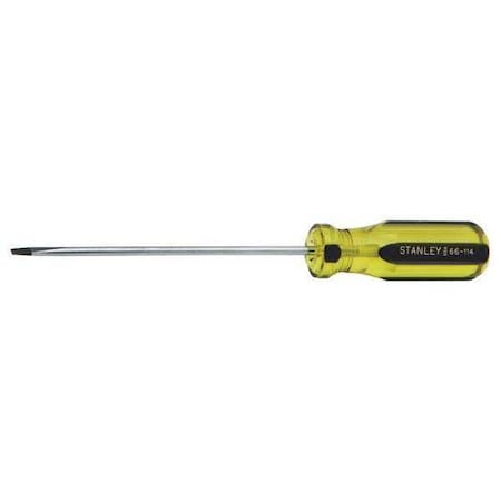 Stanley General Purpose Cabinet Slotted Screwdriver 1/8 in Round 66-114-A