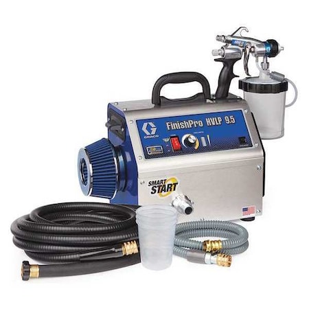 GRACO HVLP Paint Sprayer, 4 Stages, 1 qt. Tank 17N267