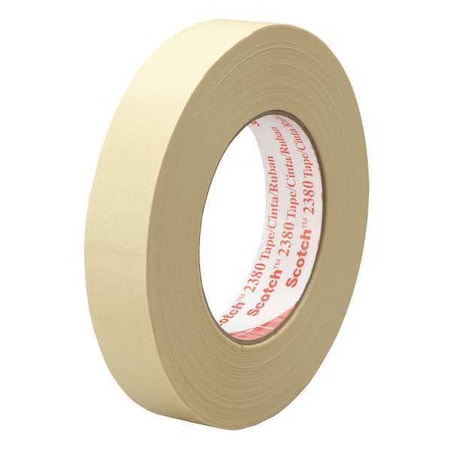 3M Painter's Tape, 72 mm W x 55 m L, 7.2 mil Thick, Tan, Rubber Adhesive, 12 PK 2380