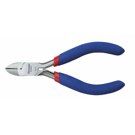 Westward 5 1/2 in Precision Diagonal Cutting Plier Flush Cut Narrow Nose Uninsulated 53JW93