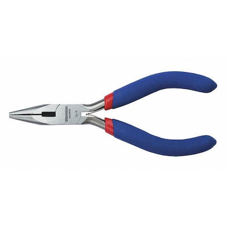 Westward 4 7/8 in Needle Nose Plier, Side Cutter Dipped Handle 53JW98