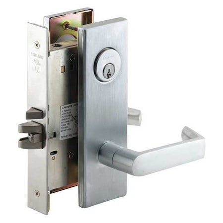 Schlage Mortise Lockset, Lever, Storeroom Function L9092EUBD 06N 626
