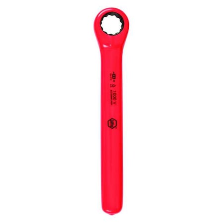 Wiha Insulated Ratcheting Wrench, SAE, 6-7/16"L 21331