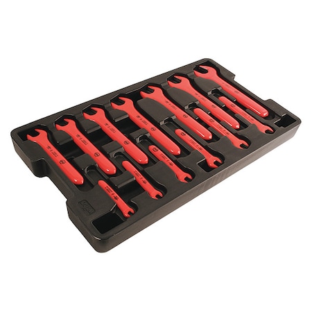 Wiha Insulated Open End Wrench Set 13-Piece Metric (20196)