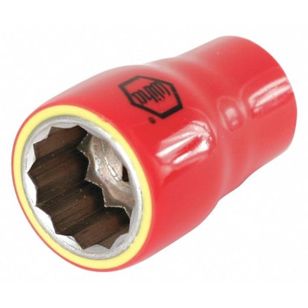 Wiha 1/2 in Drive, 17mm Hex, Metric Socket 31617
