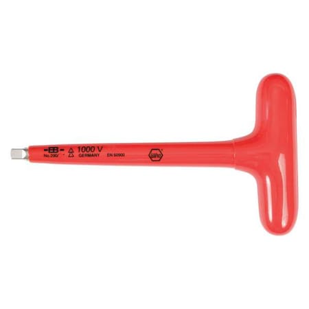 Wiha T-Handle Driver, 1/4" Drive, Chrome 29006