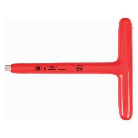 Wiha T-Handle Driver, 3/8" Drive, Chrome 29009