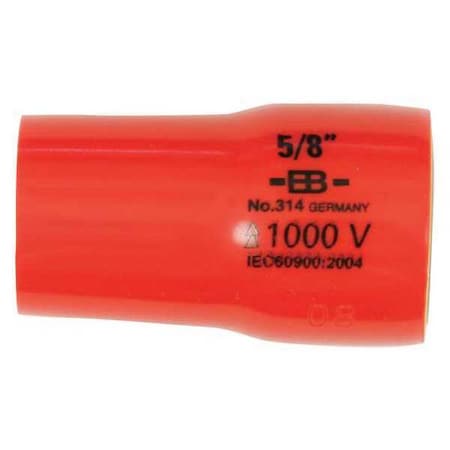 Wiha 3/8 in Drive, 11/16" Hex, SAE Socket 31436