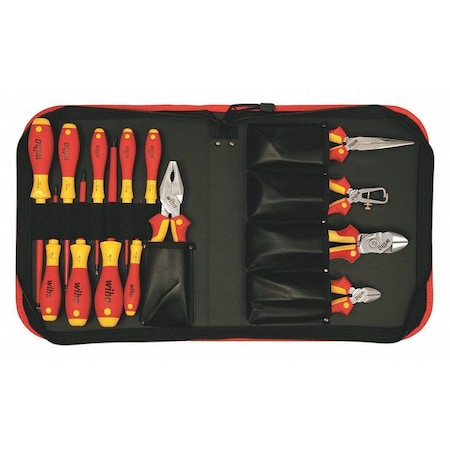 Wiha Insulated Tool Set, 14 Pieces, 1000VAC Max 32895