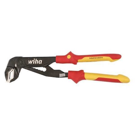 Wiha Water Pump Plier, V-Jaw, Grooved Joint Adj 32954