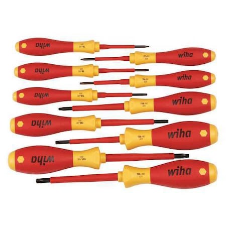 Wiha Insulated Screwdriver Set, 10 pcs 32592