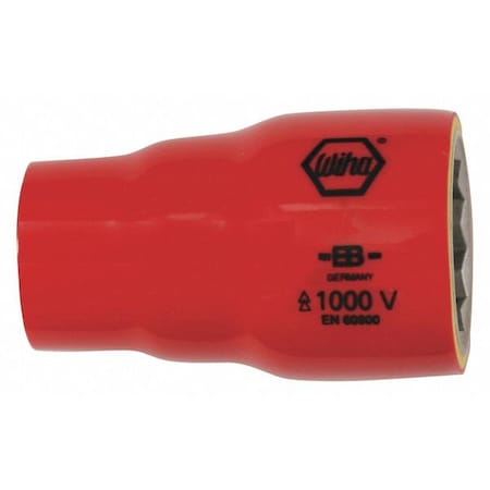 Wiha 1/2 in Drive, 3/4" Hex, SAE Socket 31713