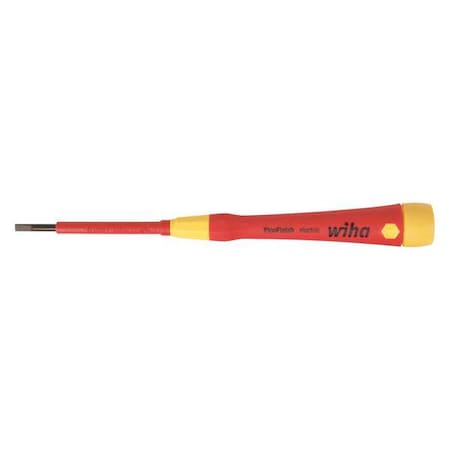 Wiha Insulated Slotted Screwdriver 5/64 in Round 32001