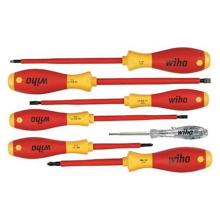 Wiha Insulated Screwdriver Set, 7 pcs 32087