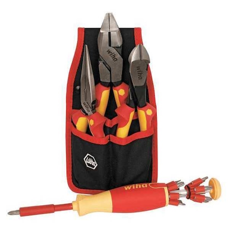 Wiha Insulated Tool Set, 16 Pieces, 1000VAC Max 32990