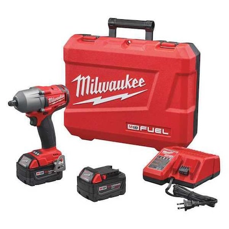 Milwaukee Tool M18 FUEL Mid-Torque Impact Wrench 1/2" Pin Detent - 5.0 Kit 2860-22