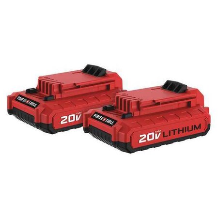 Porter-Cable 20V MAX* Lithium Ion Battery (2 PK) PCC680LP