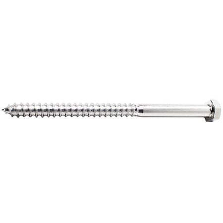 FOREVERBOLT Hex Head Lag Screw, 5 in, 18-8 Stainless Steel, NL-19(SM) Hex External Hex Drive, 5 PK FBLB385P5