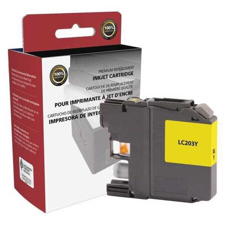 Clover Imaging Group Ink Cartridge, Yellow, Remanufactured CIG-LC203Y