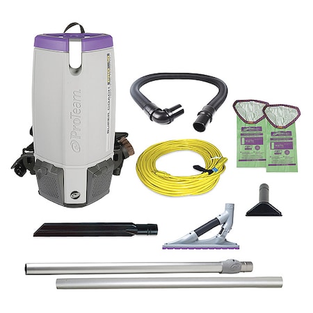 Proteam Super Coach Pro 10, 10 qt. Backpack Vacuum w/ ProBlade Carpet Tool Kit 107536