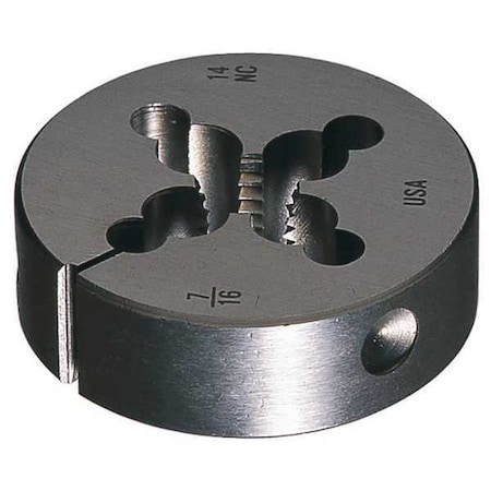 Chicago-Latrobe HSS Round Adjustable DIe 6382 Greenfield ThreadIng 13/16 In Outside Diameter M4xx0.7 415737