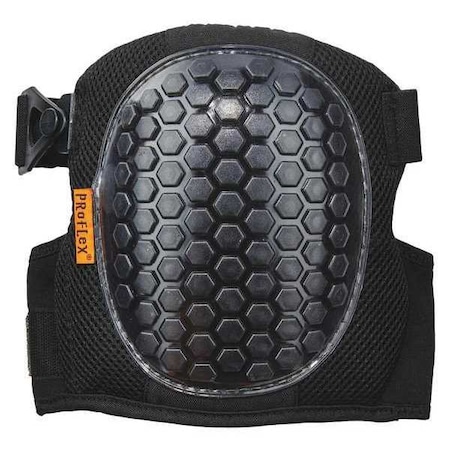 Ergodyne Knee Pad, Hard Shell, Foam, Gel Pad, Rubber Cap, hook-and-loop Closure, 2 Straps, Black, Universal 367