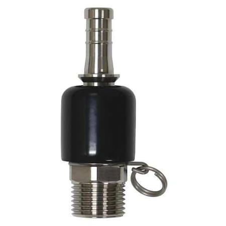 Sani-Lav Hose Adapter, 1/2" Hose Barb, 3/4" MGHT N33S