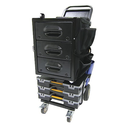 Mobile Shop 22 W Steel Black Portable Tool Box Powder Coated 42