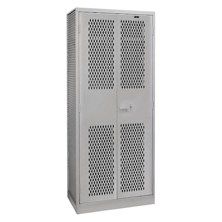 Hallowell Wardrobe Locker, 42 3/8 in W, 24 in D, 78 in H, (1) Tier, (1) Wide, Dark Gray TA50HT422478VE-HG