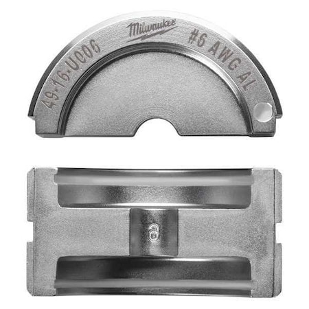 Milwaukee Tool EXACT No. 6 Aluminum 12T U-Style Die 49-12-U006