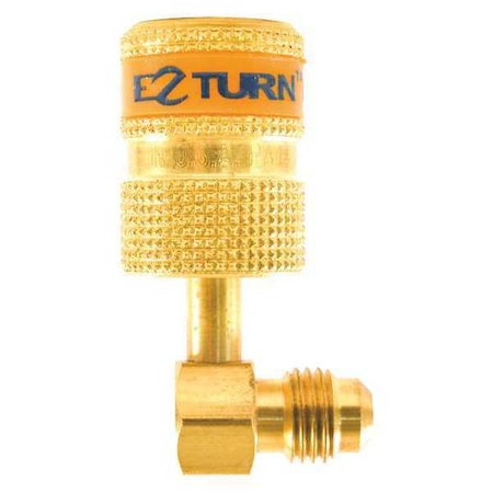 Uniweld Anti-Blowback Hose Adaptor, Gold, 1-1/4" L EZAB90