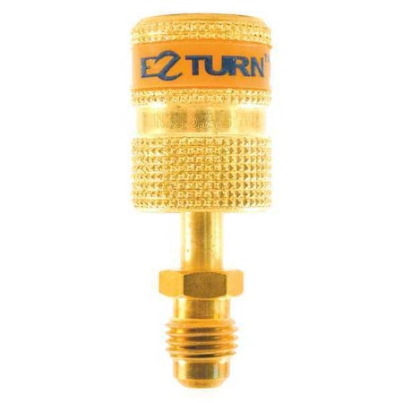 Uniweld Anti-Blowback Hose Adaptor, 13/16"L, Brass EZABM