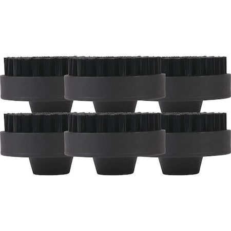 Goodway Dry Steam Brush, Nylon, Black, PK6 93-KIT0814/N-6Pk