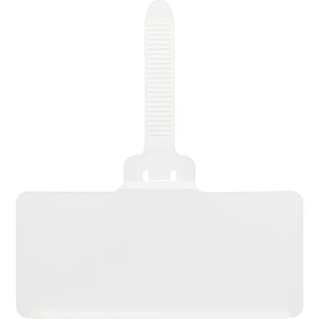 Quantum Storage Systems Clear Plastic Label Holder, 3 in L, 1 13/32 in W PS-LH3CL