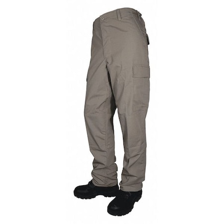 Tru-Spec Men's Military Pants, 28, Khaki, 35% Cotton, 65% Polyester 1829