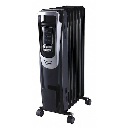 Dayton Portable Electric Heater, 1500W, 120V AC, 1 Phase, 5118 BtuH, Non-Oscillating 53TY91