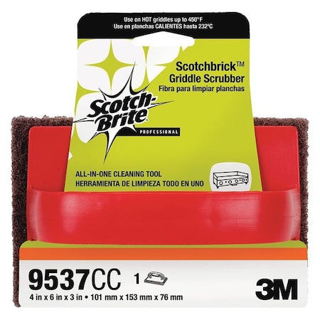 Scotch-Brite Scrubber Sponge, 4" L x 6" W, PK4 9537CC