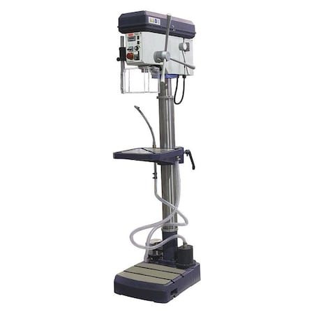 Dayton Floor Drill Press, Belt Drive, 2 hp, 230V AC V, 15 3/4 in Swing, Variable Speed 53UG99