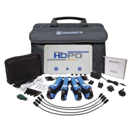 Dranetz Power Quality Analyzer, 1000TW Max. Watts HDPQ-SPVA500PKG