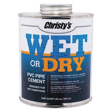 Christys Pipe Cement, Aqua Blue, 32 oz. RH-WET-QT-12