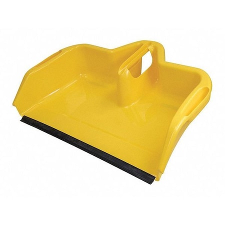 Quickie Dust Pan, Plastic, Yellow, 16-55/64" L 497RM