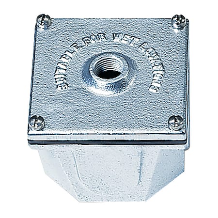 Hadco Junction Box, 4" L x 4" W x 3" H, Gray BI3